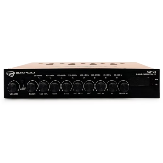 ZAPCO ASP-Q2 7-Pasmowy Equalizer Parametryczny / Elektroniczna Zwrotnica